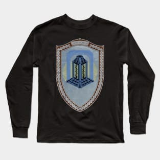 Nightwatch (Shield silver Celtic Rope on wood) Long Sleeve T-Shirt